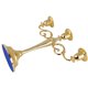 thumbnail image 4 of 3 Arms Metal Candle Holder European Style Candelabra Wedding Candlestick Home Decor (Gold), 4 of 5