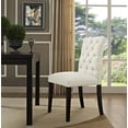thumbnail image 2 of Modern Contemporary Urban Design Kitchen Room Dining Chair, Beige, Fabric Wood, 2 of 4