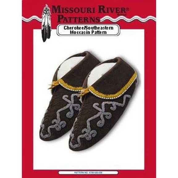 Missouri River Cherokee / Southeastern Moccasins Leathercraft Pattern