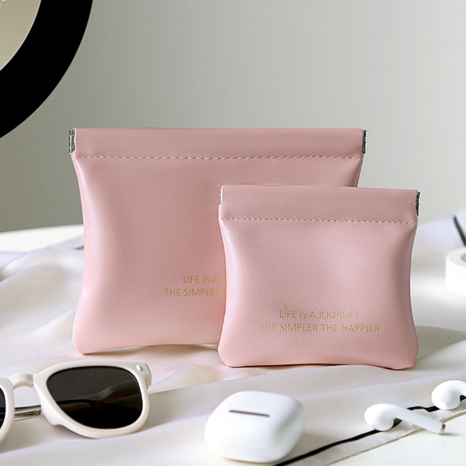 Small Lipstick Bag Cosmetic Bag Women PVC Purse Handbag Phone&Data