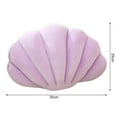 thumbnail image 4 of Fusipu Unique Shell Pillow Shell-shaped Stuffed Pillow Cushion Super Soft Wear Resistant Vibrant Color Seashell Bed Sofa Cushion Home Decoration, 4 of 8