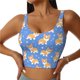 thumbnail image 1 of Balery Kawaii Corgi Sujetadores deportivos con espalda cruzada para mujer, acolchados, sin costuras, de alto impacto, ideales para yoga, gimnasio, entrenamiento y fitness.-, 1 of 8