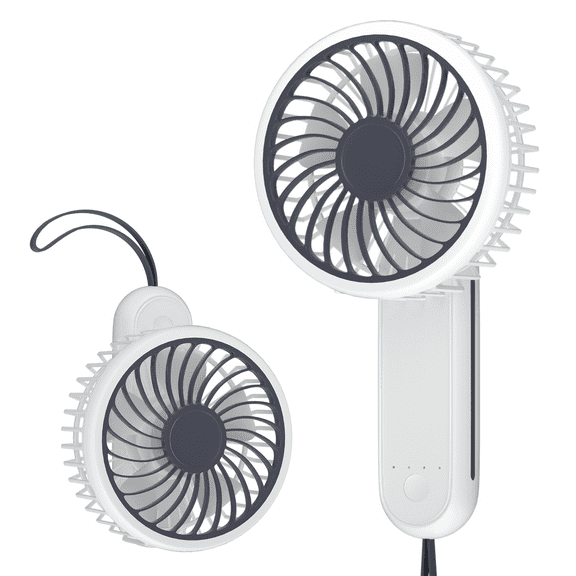 Magshion Foldable Handheld Mini Fan, Foldable USB Rechargeable Small Pocket Fan, Battery Operated Cooling Fan for Travel Indoor Outdoor, White