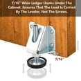 thumbnail image 5 of Leveling Feet Heavy Duty Furniture Levelers Adjustable Table Leg Leveler with Lock Nuts for Furniture,Table, Cabinets, Workbench,Shelving Units and More, 5 of 5