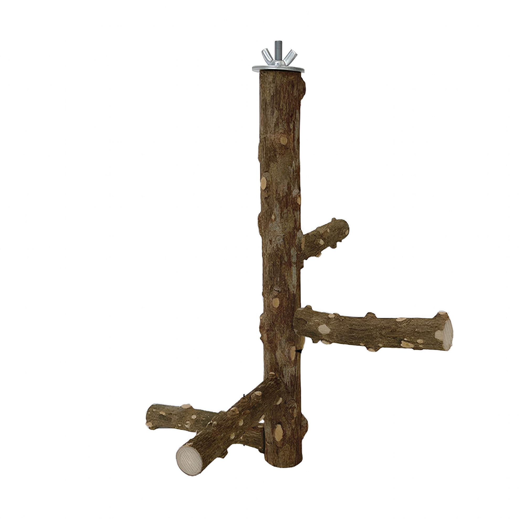 BESTSKY Natural Bird Perch Stand for Cage, Hanging Multi Branch Grapevine Parrot Perch Bird Cage Toys for Small Budgies Conure Parrot Parakeets Cockatiels Lovebirds