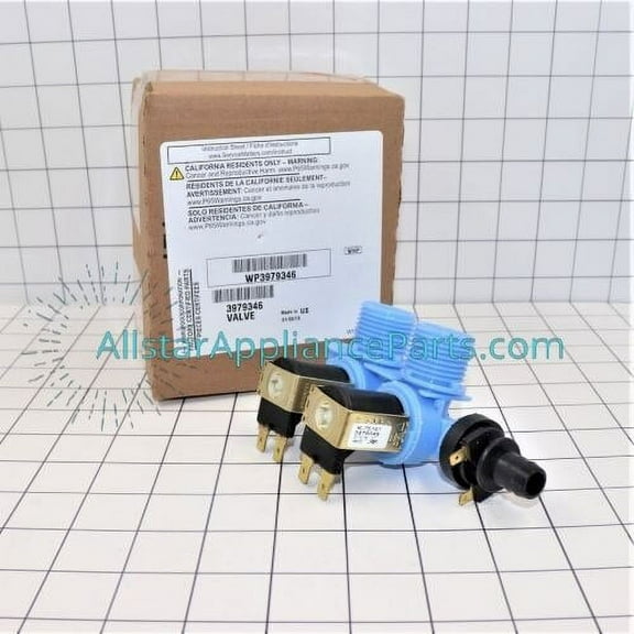 Whirlpool Washing Machine Water Inlet Valve WP3979346
