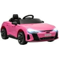 thumbnail image 1 of Aosom 12V 3.1 MPH Kids Ride on Car w/ Remote Control, Suspension, Pink, 1 of 10