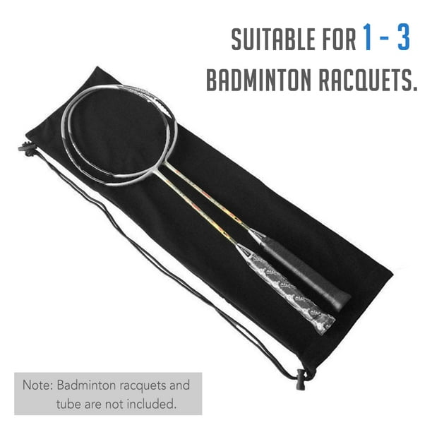 Badminton Racquet Cover Bag Soft Fleece Storage Bag Case for Badminton
