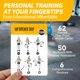 thumbnail image 5 of Cartas de fitness ELAORY de ejercicios con peso corporal, 62 ejercicios, tamaño grande 13 x 9 cm, 5 of 7