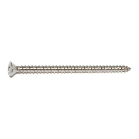 

#10 x 3 18-8 Stainless Steel Phillips Oval Head Sheet Metal Screws SMSOSS-173