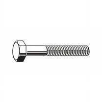 Grade 8, 7/16"-20 Hex Head Cap Screw, Zinc Yellow Steel, 3-1/2 in L, 10 PK