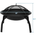 thumbnail image 6 of 22" Four - Legged Folding Iron Brazier Wood Burning Fire Pit Decoration for Backyard Poolside, 6 of 8