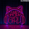 thumbnail image 2 of Glowneon Gamer Girl Neon Sign, Gamer Headphone Led Sign, Gift For Her, 2 of 5