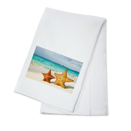 

Starfish on Beach (100% Cotton Tea Towel Decorative Hand Towel Kitchen and Home)