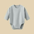 thumbnail image 2 of UAMVSH Baby Bodysuit Newborn Infant Long Sleeve Romper Onesie Comfy Soft Cotton Crewneck Jumpsuit One Piece Fall Outfits 0-24 Months, 2 of 3