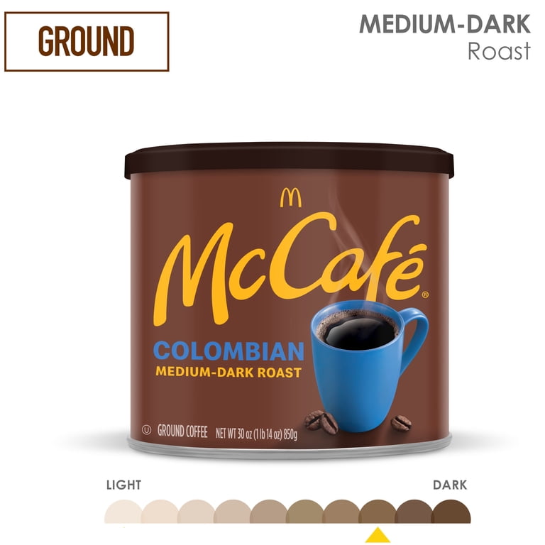 McCaf√©, Ground Coffee, 30 oz, Colombian Medium-Dark Roast
