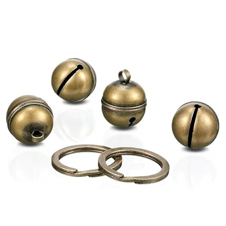 2Pcs Brass Cat Dog Collar Bells Durable Charming Pet Pendant Accessories for Small and Medium Pets