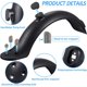 thumbnail image 2 of 2 piezas de soporte de guardabarros trasero para scooter, accesorio de repuesto para Xiaomi M365/M365 Pro Scooter con tornillos y tapas de rosca (negro) esquí esquí Gafas de esquí, 2 of 5
