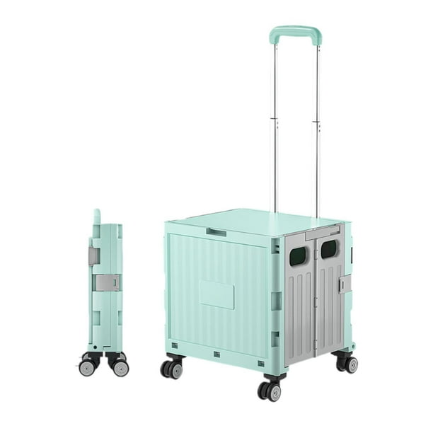 Carrito pequeño con ruedas DYNWAVEMX Carrito plegable Verde Tamaño desplegado 38 x 32,5 x 39 cm