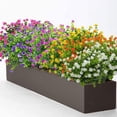 thumbnail image 5 of ZOELNIC Artificial Flowers Outdoors Fake UV Resistant Plastic Plants, 8 Bundles,  Greenery Stems Decor, 5 of 7