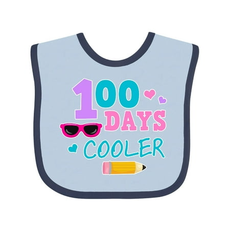 

Inktastic 100 Days Cooler in Pink Gift Baby Girl Bib