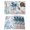 Teal Blue, variant on Ocean Octopus Placemats Set of 4, Summer Coastal Coral Flower Shells Placemats for Dining Table, Place Mats for Kitchen Tabletop, Waterproof Wipeable Dining Table Mats Set