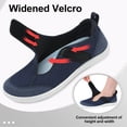thumbnail image 4 of Zapatos LeisFit para diabéticos, puntera ancha, ajustables, azul marino, mujer, 4 of 6