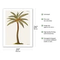 thumbnail image 2 of Coconut Palm Tree Cocos nucifera - Griffith Hughes 18th Century Natural History of Barbados - Vintage Botanical Illustration by James Mynde c.1750 - Fine Art Matte Paper Print (Unframed) 20x26in, 2 of 4
