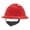 Red, variant on C1 Fas-Trac III 4 Point Ratchet Non-Vented Hard Hat, Gray