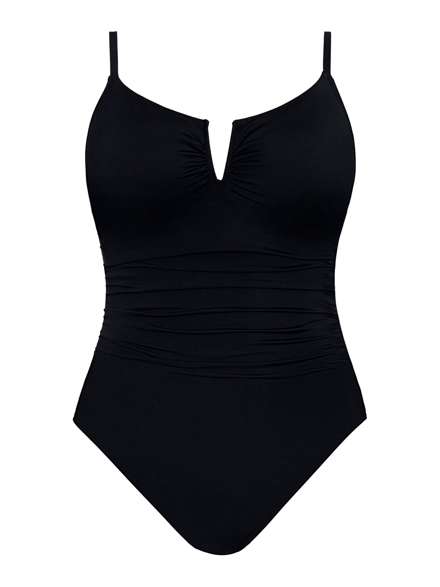 Time and Tru Women's and Plus V Wire One Piece Swimsuit, Sizes XS-3X