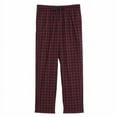 thumbnail image 3 of Nautica Men’s Soft Fleece Pajama Lounge Pants with Pockets 2-Pack  (Red Checker / Blue Paid, X-Large), 3 of 4