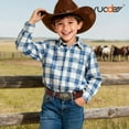 thumbnail image 2 of SUOSDEY Kids Western Belt for Boys Girls Genuine Leather Cowboy Cowgirl Belts with Detachable Buckle for Jeans Western Gifts, 2 of 7
