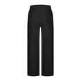thumbnail image 5 of XAOFW Women Cargo Pants Casual Pocket Pants For Women Everyday Wear Breathable Relaxed Fit Work Trousers Trendy Bottoms L, 5 of 5