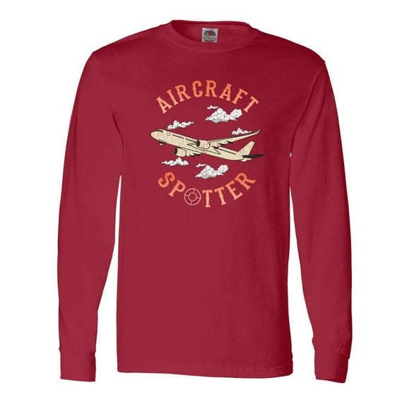 Inktastic Aircraft Spotter Plane Lover Long Sleeve T-Shirt