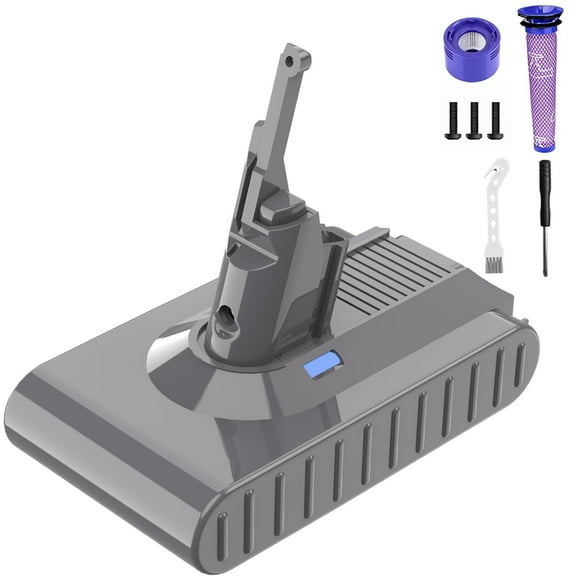High Capacity 6.0Ah 21.6V Battery for Dyson V8 - Compatible with V8 Animal, SV10, and V8 Absolute - Long-lasting Lithium-ion Battery for Cordless Vacuum