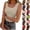 04# Beige, variant on Ribbed Tank Tops for Women Scoop Neck Sleeveless Fitted Camisole Basic Summer Knit Top Slim Casual Y2K,Red S