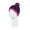 Plum Purple/Bright Pink, variant on Girls Pom Pom Hats