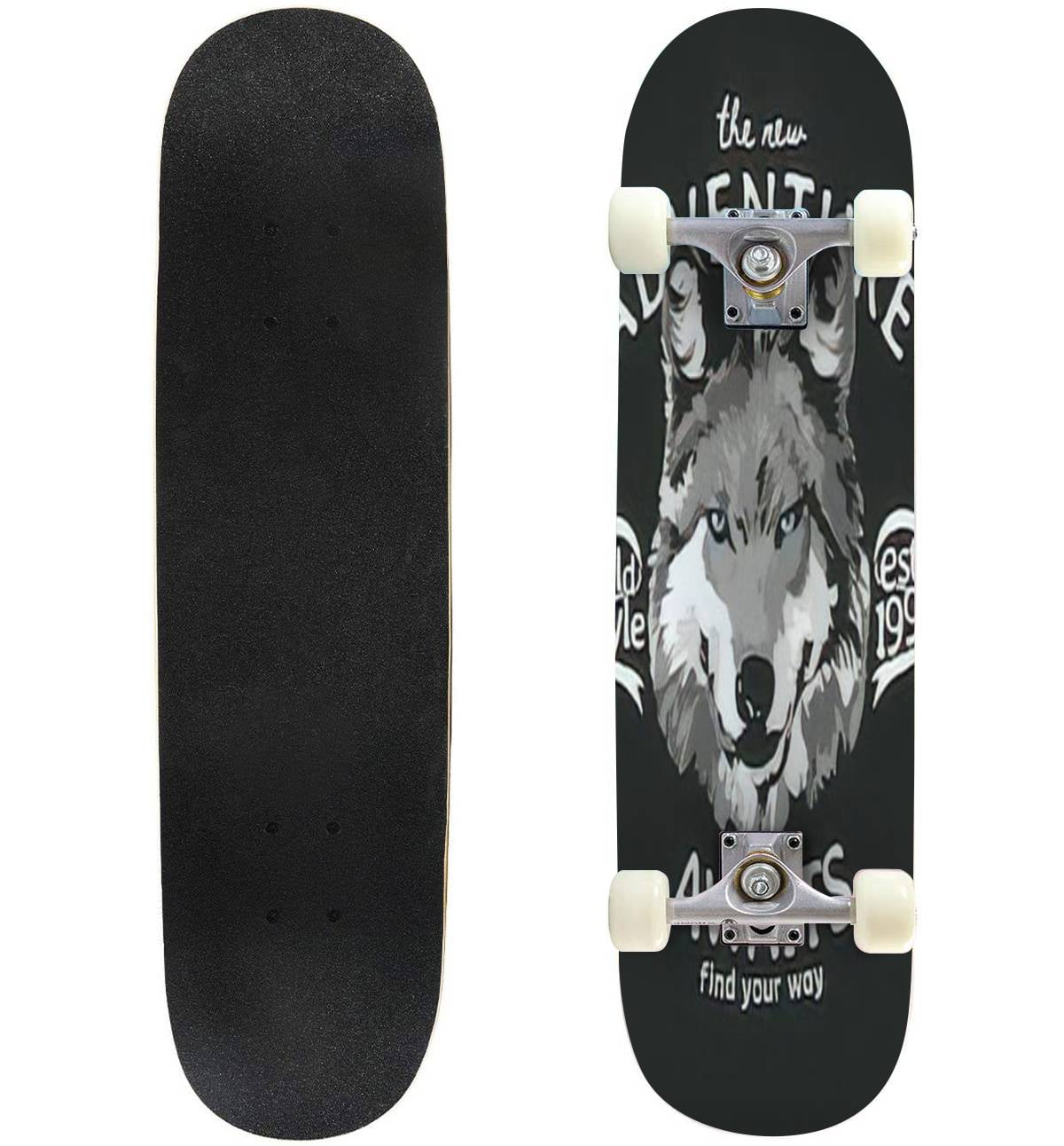 adventure slogan with blue eyes wolf on black background Outdoor