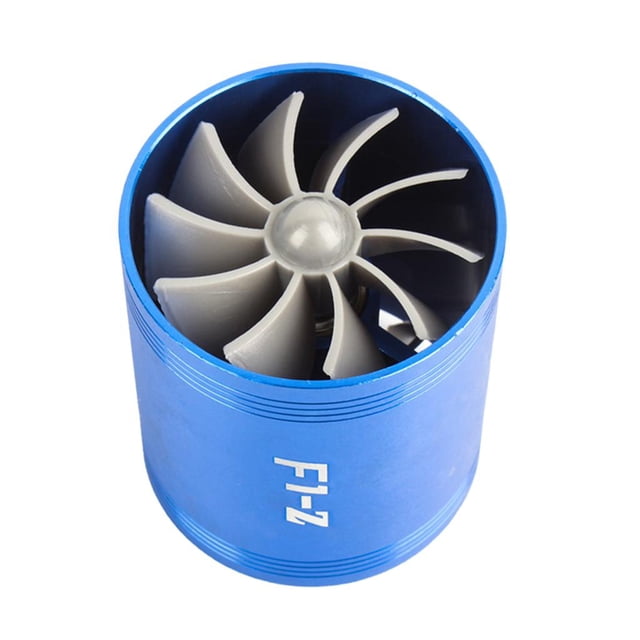 S SERENABLE charger Air Intake nator Twin Fan 2.5-2.9inch -Blue