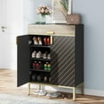 thumbnail image 6 of Tribesigns 4-Tier Shoe Cabinet with Drawers & Adjustable Shelves, Wooden Shoe Storage Cabinet with Doors for Entryway Foyer Hallway,Faux Marble Top, 6 of 6