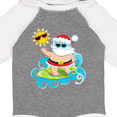 thumbnail image 4 of Inktastic Surfing Santa Boys or Girls Long Sleeve Baby Bodysuit, 4 of 5