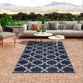 thumbnail image 4 of Beverly Rug Lightweight Indoor Outdoor Reversible Plastic Area Rug - Nevada Blue/White - 4X6, 4 of 7