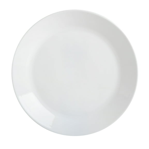 Gibson Home Ultra Round 6 Pack Opal Glass Break and Chip Resistant Dinner Plates