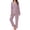 Pink, variant on Fantaslook Womens Pajama Sets Long Sleeve Button Down Tops Drawstring Pants Sleepwear Nightwear Soft Pjs Sets with Pockets