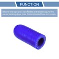 thumbnail image 4 of Unique Bargains 1 Pcs 30mm Length 12mm/0.47" ID Blue Silicone Rubber Hose End Cap Silicone Reinforced Blanking Cap, 4 of 7