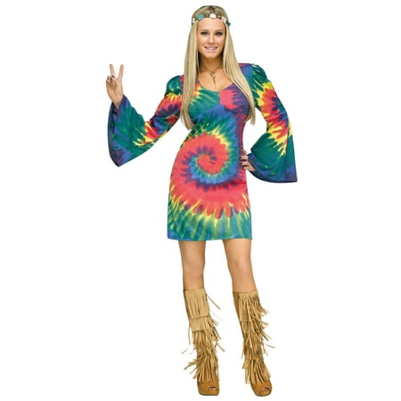 70s hippie tye dye halloween adult swirl 60s costume groovy gal