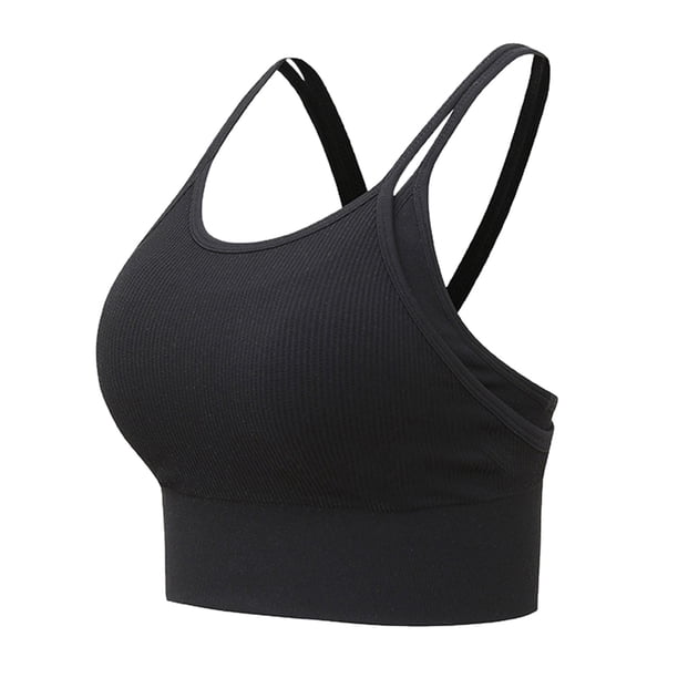 WILLBEST Brasier Push Up Mujer Sujetador Deportivo Con Espalda Cruzada Para Mujer, Acolchado, Espalda Cruzada, Top Corto Para Entrenamiento, Yoga, Gimnasio