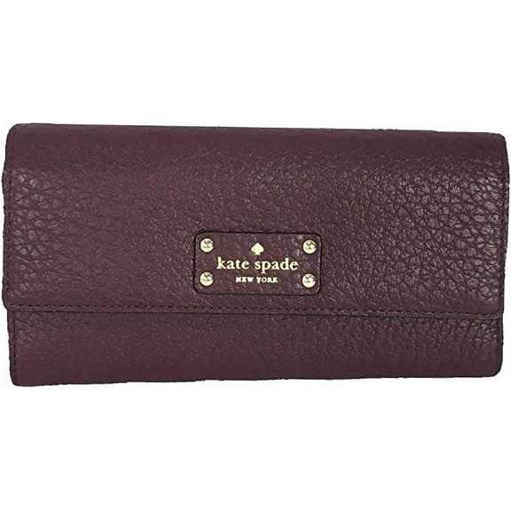 Kate Spade Bay Street Sandra Leather Clutch Wallet, Mulled Wine