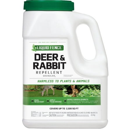 - Liquid Fence Deer & Rabbit Repellent Granular, 5-Pounds