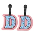 thumbnail image 6 of MLINS Luggage Tags for Airport Use Reusable PVC Cartoon Design 2 Pieces Assorted Color Lightweight Compact, 6 of 8